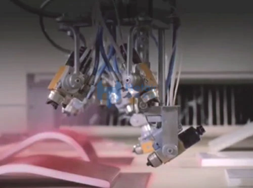 Reciprocating Machine Spraying