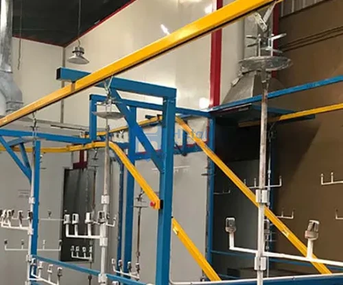 hanging electrostatic automatic coating system